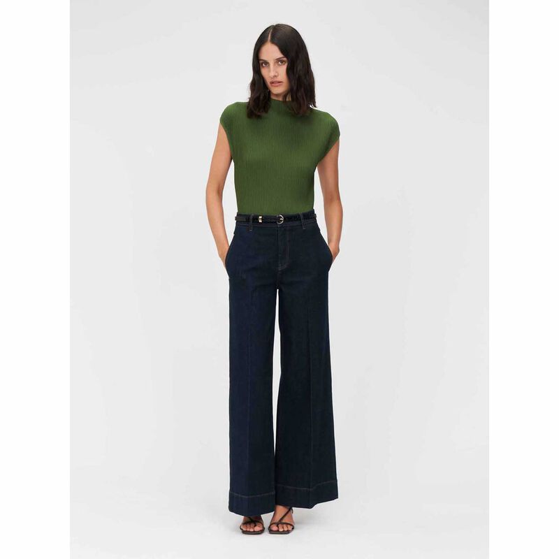 Veronika Maine Funnel Neck Ottoman Knit image number 7